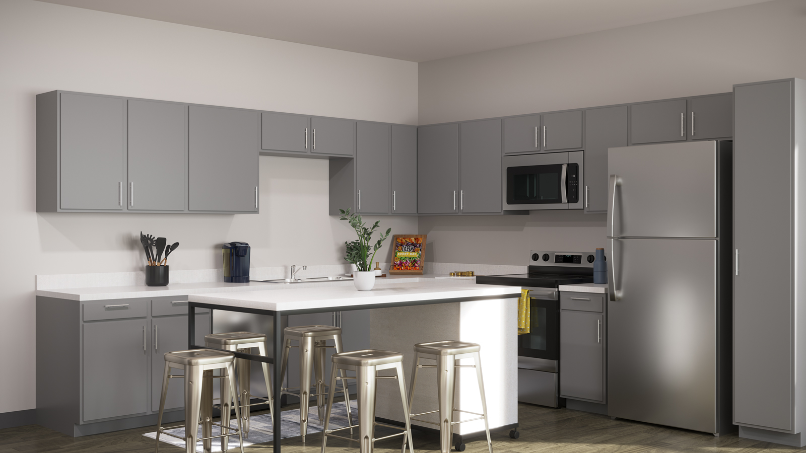 E1 Furnished apartment kitchen