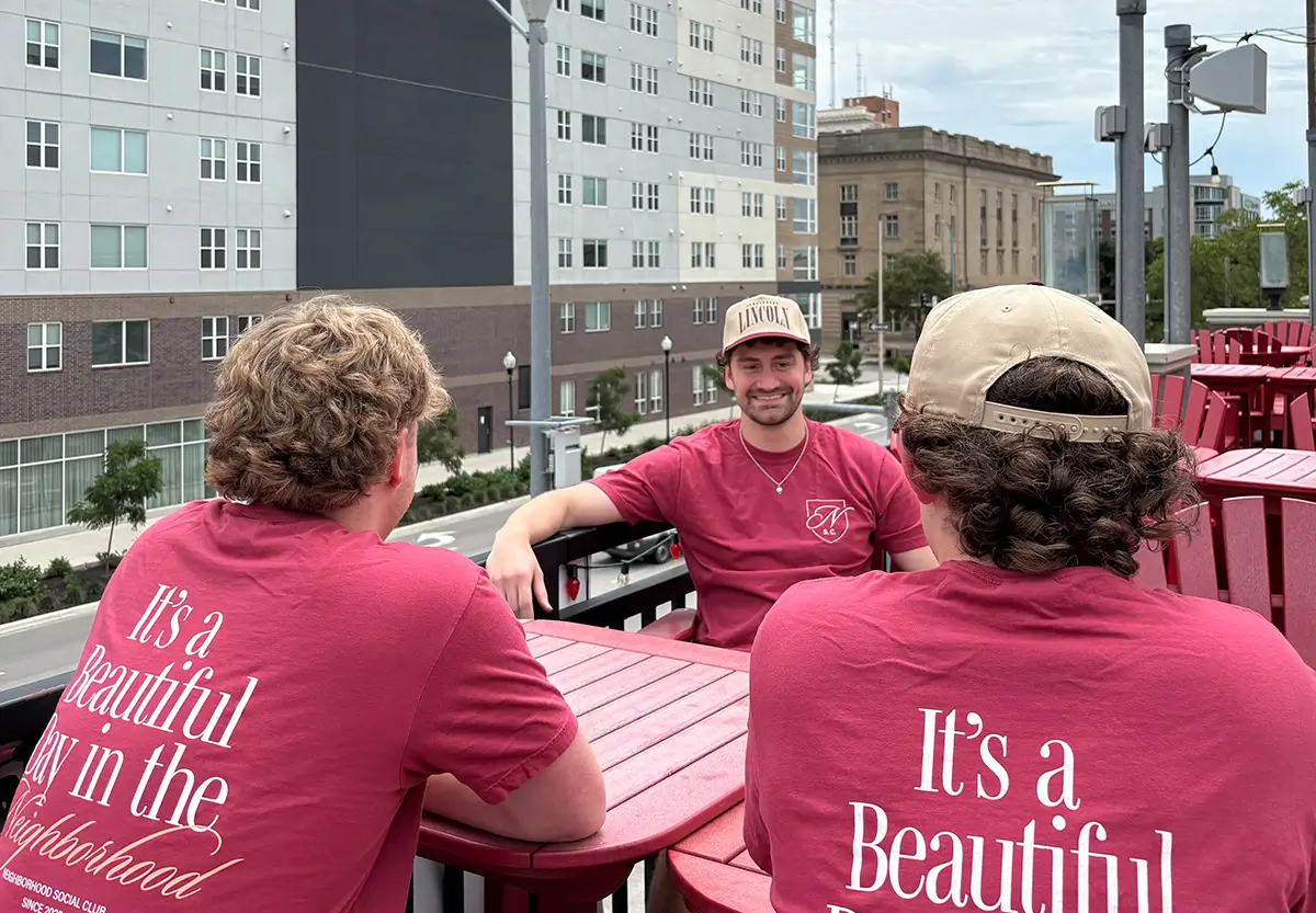 group of friends hanging out