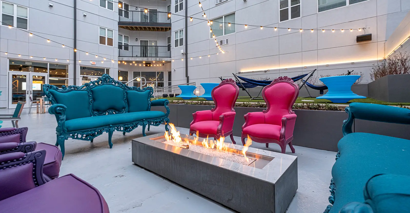 courtyard fire pit